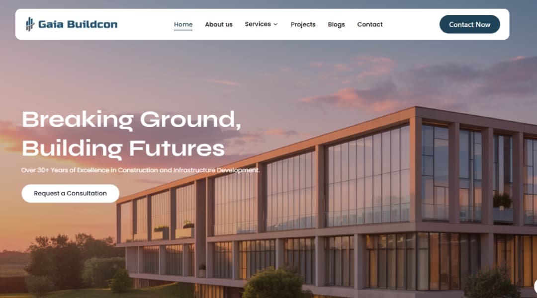 Gaiabuildcon Website managed and developed by RSM Innovation