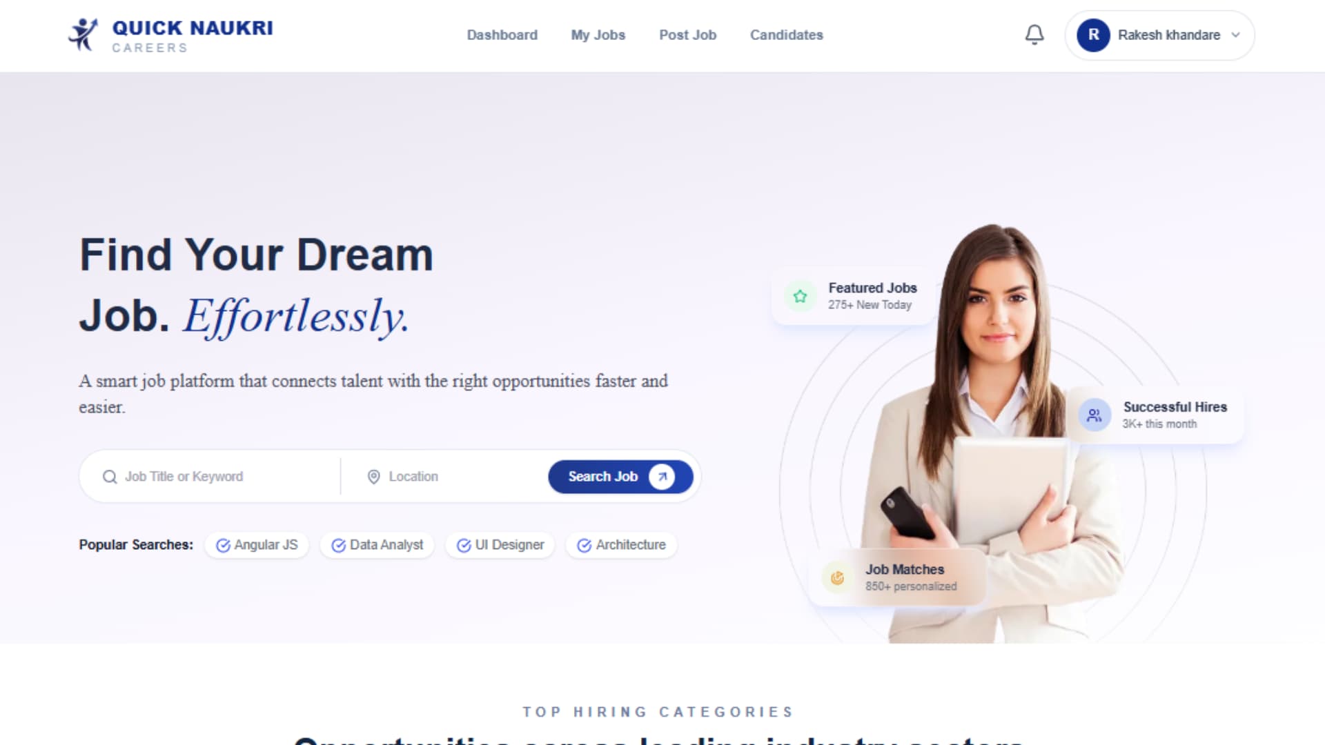 Job portal solution built by RSM Innovation